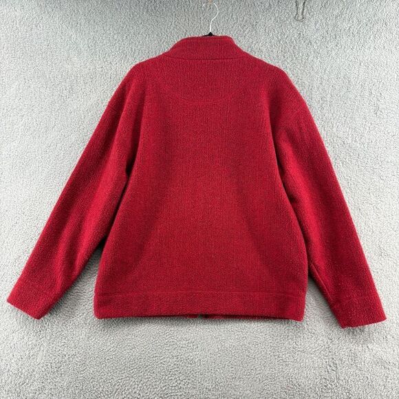 The Territory Ahead Men Full Zip Sweater L Red Side Pockets Cardigan Casual - Picture 2 of 8